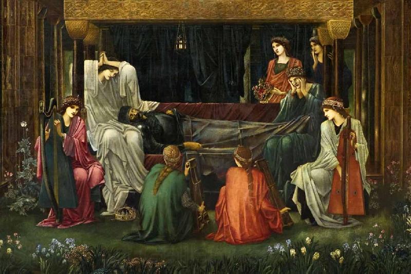 Edward Burne-Jones The Last Sleep of Arthur in Avalon Germany oil painting art